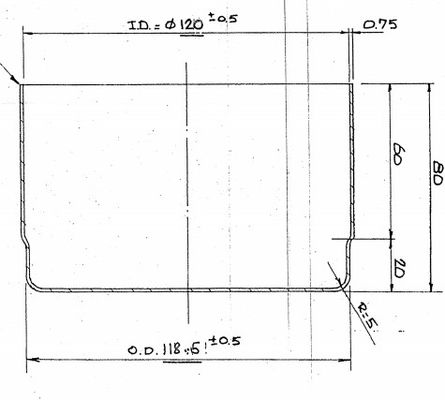 tazza della gabbia del filtro da 120x150mm 120x80mm