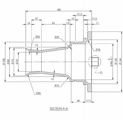 Alluminio dispositivo Venturi 164x75x180mm di Mikropul