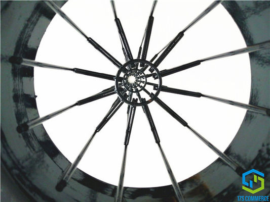 La doppia polvere della gabbia del ragno delle pieghe della gabbia 12 della piega del rivestimento del silicio della gabbia del filtro dalla stella del ragno 138mm del cavo raccoglie la gabbia
