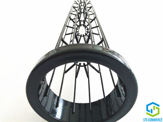 Il doppio ragno della gabbia 110mm della piega del rivestimento del silicio della gabbia della stella del ragno del cavo ingabbia la gabbia del collettore di polveri di acciaio dolce