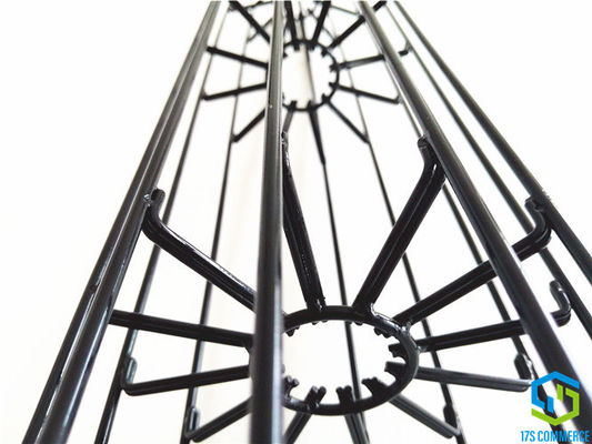 Il doppio ragno della gabbia 110mm della piega del rivestimento del silicio della gabbia della stella del ragno del cavo ingabbia la gabbia del collettore di polveri di acciaio dolce