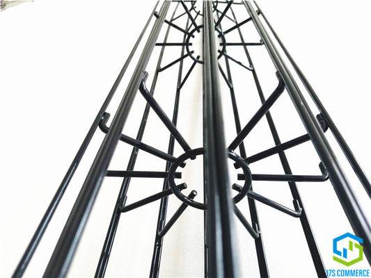 Gabbia verticale legata della Camera della borsa del acciaio al carbonio della gabbia del ragno della gabbia 120mm della piega di Wire12 Ray Star Cage Silicon Coating