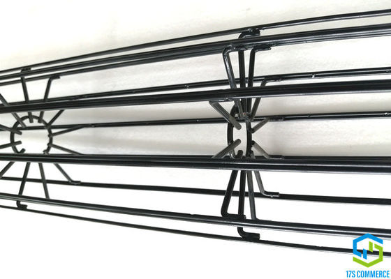 Gabbia verticale legata della Camera della borsa del acciaio al carbonio della gabbia del ragno della gabbia 120mm della piega di Wire12 Ray Star Cage Silicon Coating