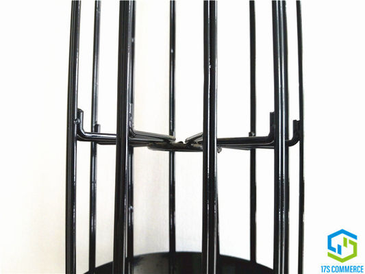 Gabbia verticale legata della Camera della borsa del acciaio al carbonio della gabbia del ragno della gabbia 120mm della piega di Wire12 Ray Star Cage Silicon Coating