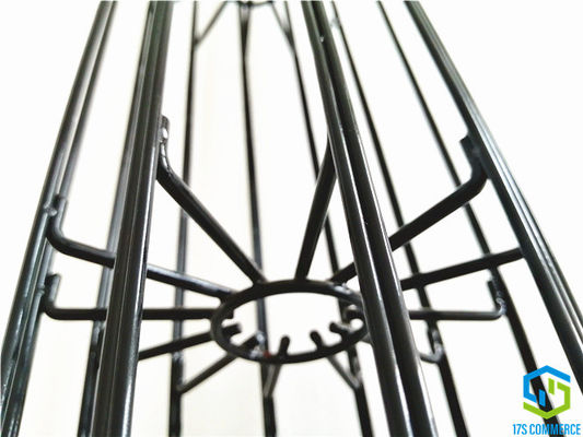 Gabbia verticale della casa della borsa di acciaio dolce della gabbia del ragno della gabbia 138mm della piega del rivestimento del silicio della gabbia del filtro dalla stella del cavo della saldatura
