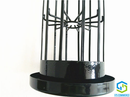 Gabbia verticale della casa della borsa di acciaio dolce della gabbia del ragno della gabbia 138mm della piega del rivestimento del silicio della gabbia del filtro dalla stella del cavo della saldatura